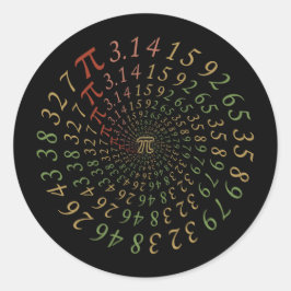 Pi Galaxy Ronde Sticker