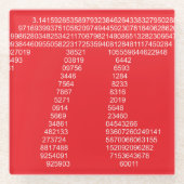 Pi Glazen Onderzetter (Voorkant)