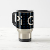 Pi Guy Commuter Coffee blauwe Mok Wiskunde STEM ne (Voorkant links)