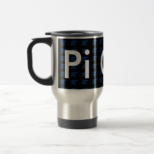 Pi Guy Commuter Coffee blauwe Mok Wiskunde STEM ne (Links)