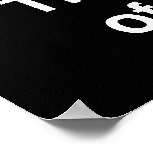 Pi Het element van verrassing Poster (Hoek)