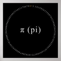 Pi, het irrationele wiskundige constante Poster