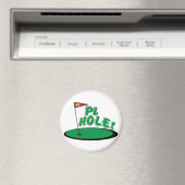 PI Hole - WISKUNDE HUMOR - GOLF Magneet (Insitu (Vaatwasser))