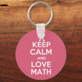 Pi houdt kalm en houdt van wiskunde sleutelhanger (Voorkant)