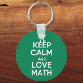 Pi houdt kalm en houdt van wiskunde sleutelhanger (Voorkant)