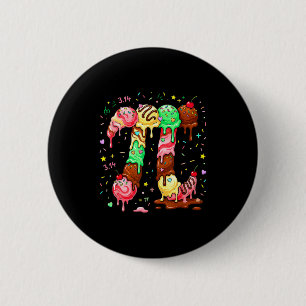 Pi Ijs Drip Wiskunde Pi Wiskunde Grappig Pi Dag Sy Ronde Button 5,7 Cm