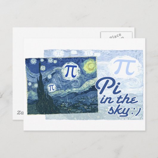 Pi in de hemel briefkaart (Voorkant / Achterkant)
