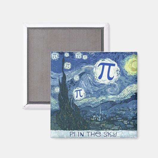 Pi in de hemel magneet (Voorkant / Achterkant)