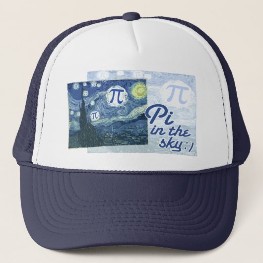 Pi in de hemel trucker pet (Voorkant)