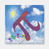 Pi in de lucht-magneet magneet (Voorkant)