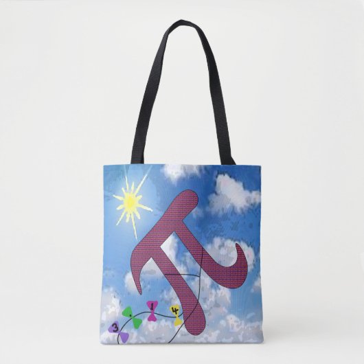 Pi in de lucht  tote bag (Voorkant)