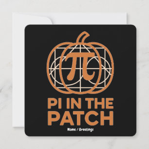 Pi in de Patch Minimaal Pumpkin Pi Wiskundig Ontwe Kaart