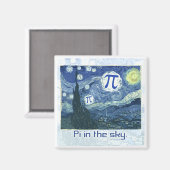 Pi in de Sky Gift Ideeën Magneet (Voorkant / Achterkant)