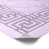 Pi in een Wiskunde van spiraalvormig ~ als kunst Poster (Hoek)