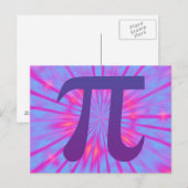 Pi in Paars Briefkaart (Voorkant / Achterkant)