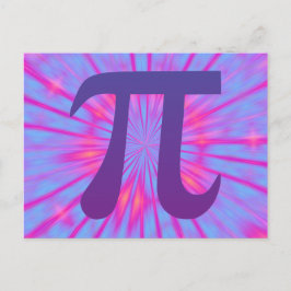 Pi in Paars Briefkaart