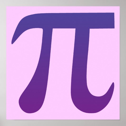 Pi in Paars Poster (Voorkant)