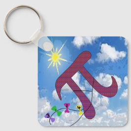 Pi in the Sky Keychain