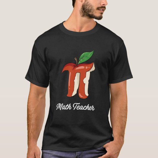 PI in Wiskunde 3 14l voor Wiskunde leraar 1 T-shirt (Voorkant)