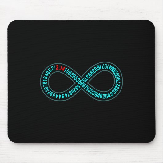 Pi Infinity Pi Day Lover Wiskunde Docent Wiskunde Muismat (Voorkant)