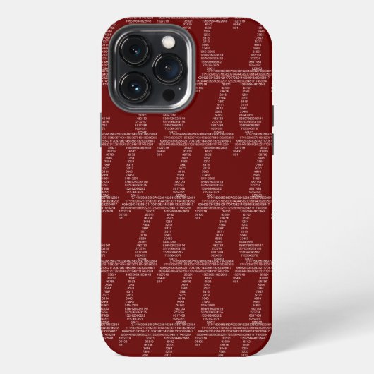 Pi iPhone Hoesje (Achterkant)