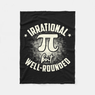 PI Irrationele maar goed afgeronde wiskundige Wisk Fleece Deken