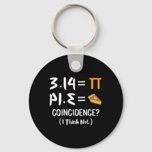 Pi is gelijk aan Pie Funny Wiskunde Pun Pi Day Gif Sleutelhanger