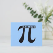 Pi-kaart Briefkaart (Staand voorkant)