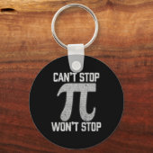 Pi kan Wont Stop Pi Dag 3.14 Grappige Wiskunde Gee Sleutelhanger (Voorkant)