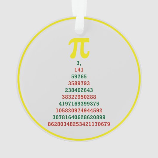 Pi-kerstboom Ornament (achterkant)