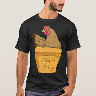 Pi Kip Pot Wiskunde Pi Dag T-shirt