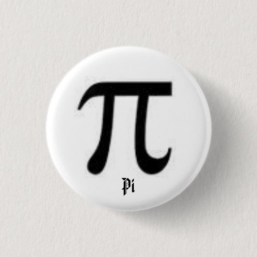 Pi-knop Ronde Button 3,2 Cm (Voorkant)