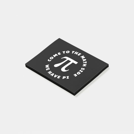 Pi komen aan de Wiskunde kant we hebben Pi Post-it® Notes (Schuin)
