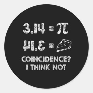 PI komt overeen met de prijs voor de i-dag gevierd Ronde Sticker