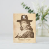 Pi Lady Dreams Briefkaart (Staand voorkant)