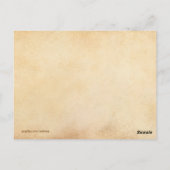 Pi Lady Dreams Briefkaart (Achterkant)