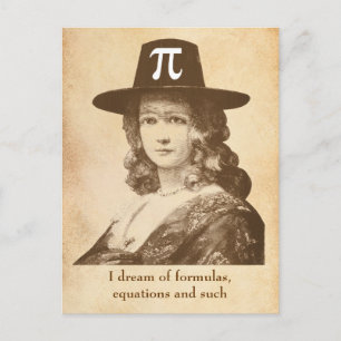 Pi Lady Dreams Briefkaart