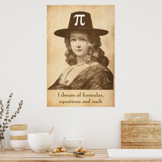 Pi Lady Dreams Poster (Keuken)