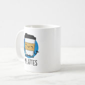 Pi-lattes Funny Latte Pilates Pun Koffiemok (Voorkant links)