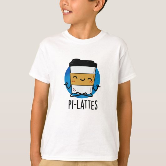 Pi-lattes Funny Latte Pilates Pun T-shirt (Voorkant)