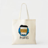 Pi-lattes Grappige Latte Pilates Pun Tote Bag (Voorkant)