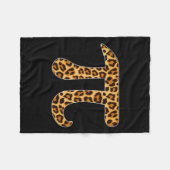 Pi Leopard Print Skin Cheetah Pi Day Wiskunde Nerd Fleece Deken (Voorkant (Horizontaal))