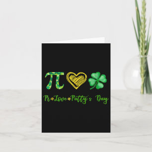 Pi Liefde Klaver St Patty's Dag Wiskunde Docent St Kaart