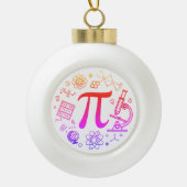 PI-liefhebber Keramische Bal Ornament (Voorkant)