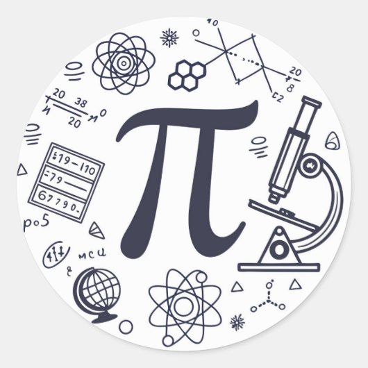 PI-liefhebber Ronde Sticker (Voorkant)