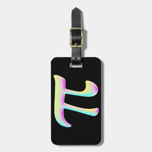 Pi Light Disco Bagagelabel (Voorkant verticaal)