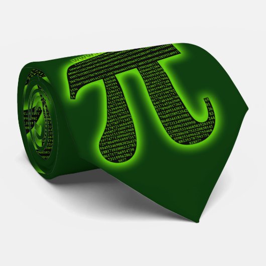 Pi-Logo met MathVids.com Stropdas (Opgerold)