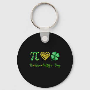 Pi Love Shamrock Patty's Day Wiskunde leraar St Pa Sleutelhanger