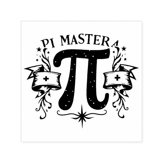 Pi Master Zelfinktende Stempel (Design)