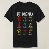 PI Menu 314 PiMath leraar Happy Pi Day T-shirt (Design voorkant)